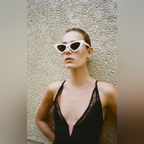 Zara New Women V-Neck Short Black Sexy Slip Dress Size Large - Picture 4 of 13